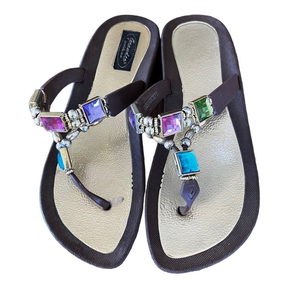 Grandco Jeweled Sandals 9